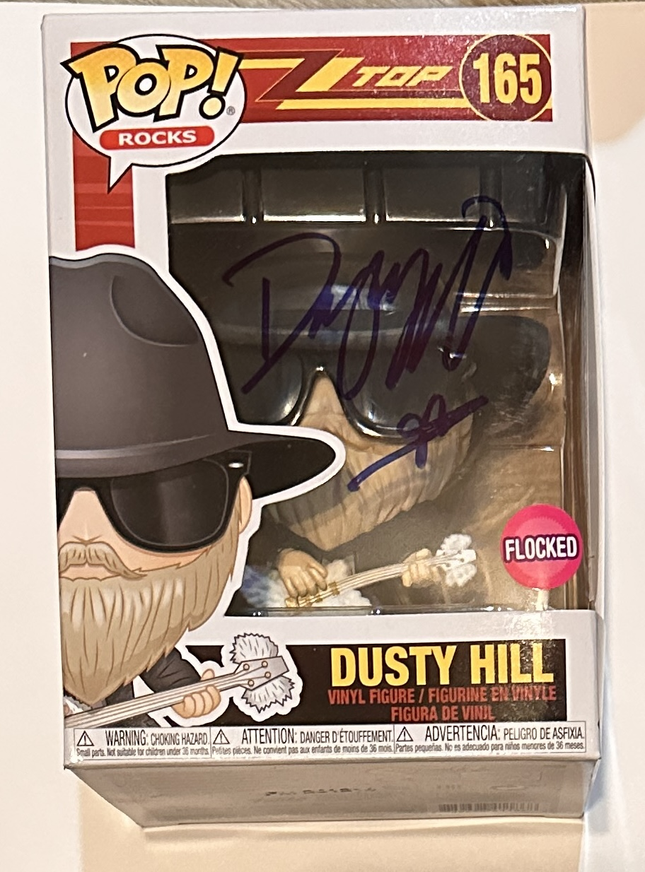 Dusty Hill Autographed ZZ TOP FUNKO