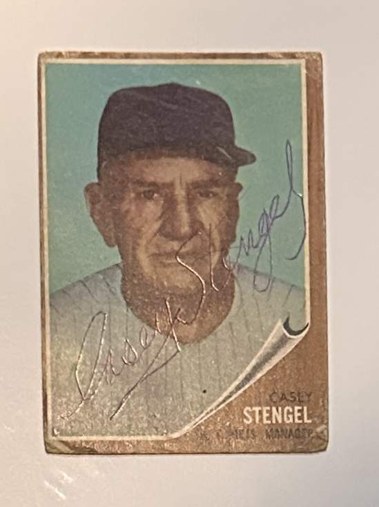 Casey Stengel Autographed Card 