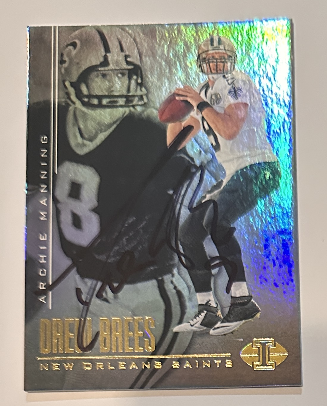 Drew Brees Autographed Card 