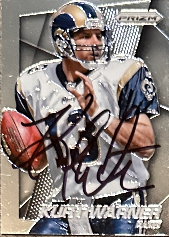 Kurt Warner Autographed Card 
