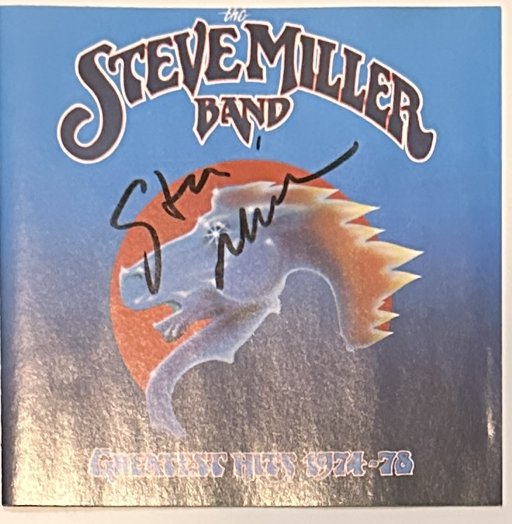 Steve Miller Autographed Cd Cover 