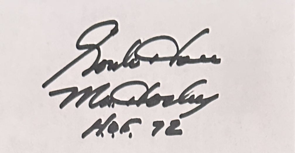 Gordie Howe Autographed Card 