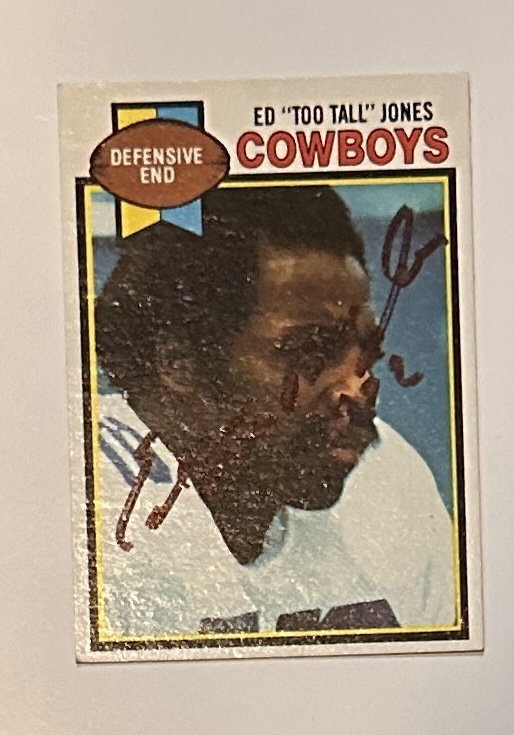 ED TOO TALL JONES Autographed Card 