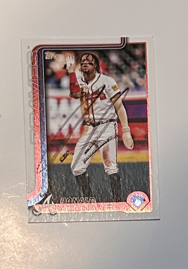 Ronald Acuna Autographed Card 