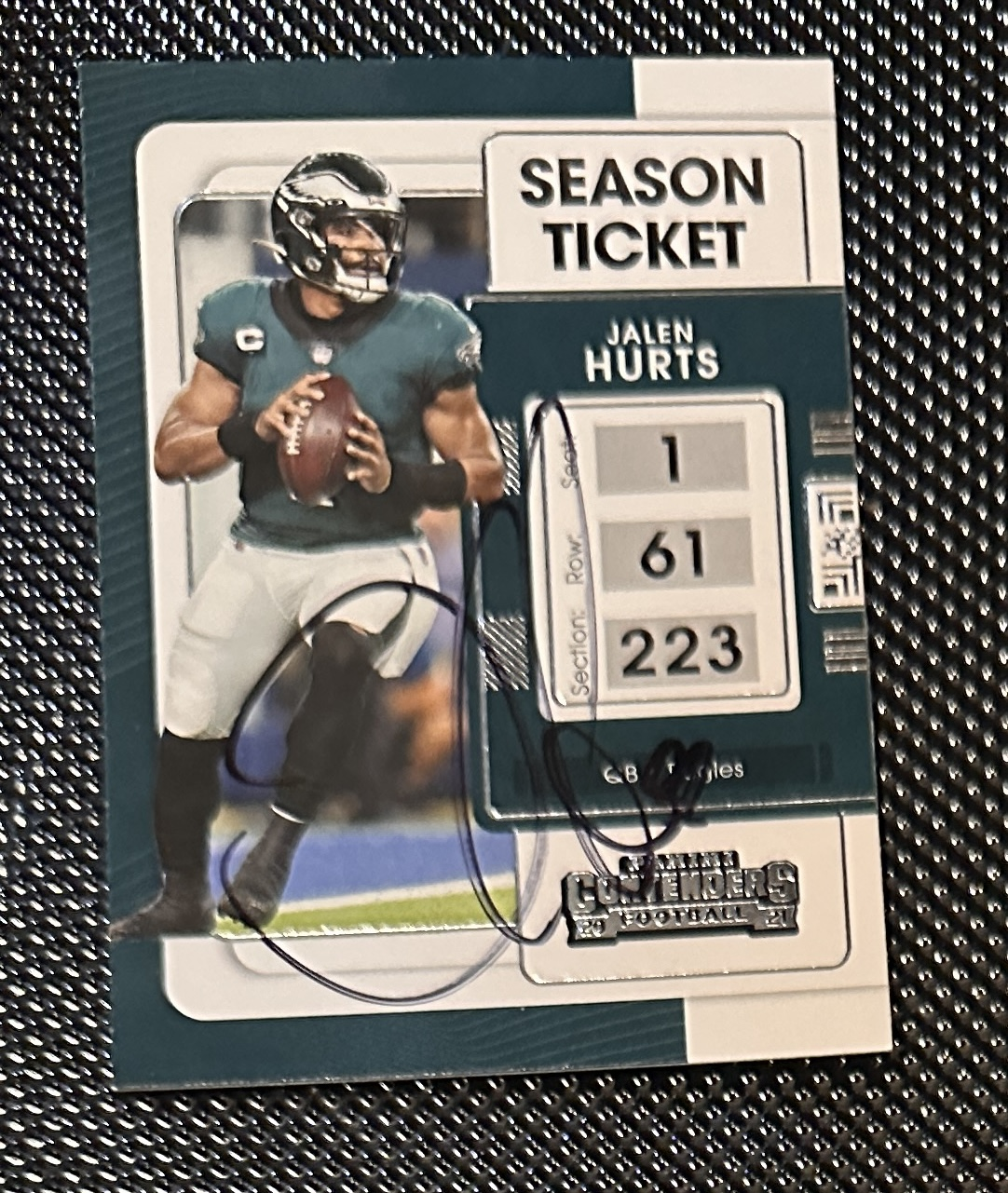 Jalen Hurts Autographed Card 