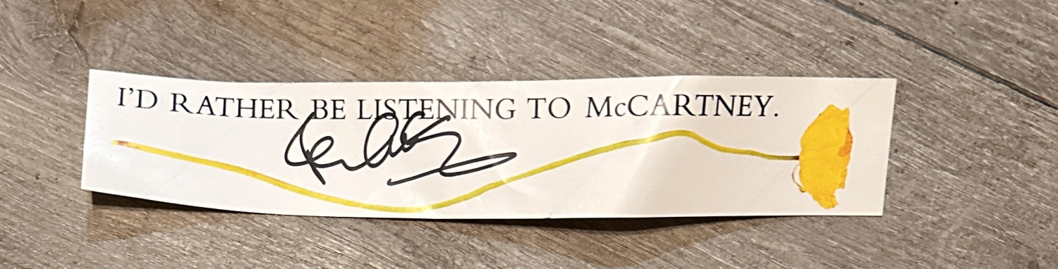 Paul McCartney Autographed Promo Paper