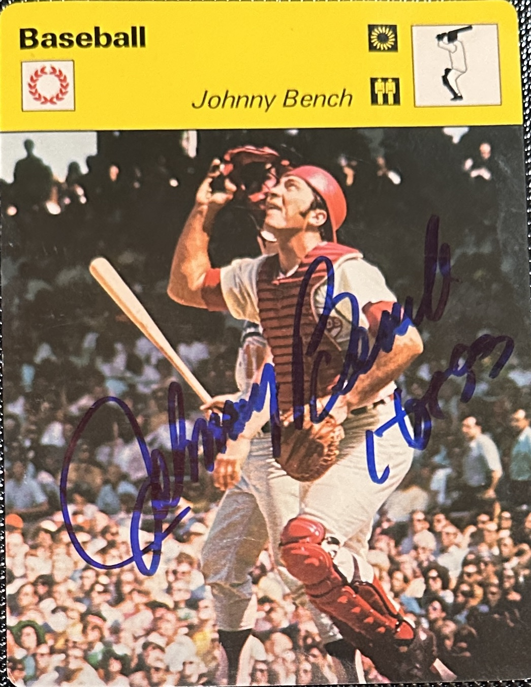 Johnny Bench Autographed Card 