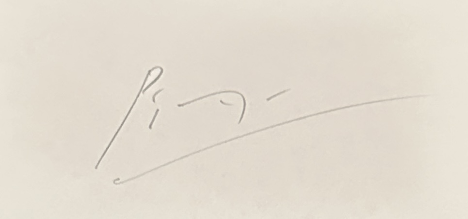 Pablo Picasso Autographed PAGE 