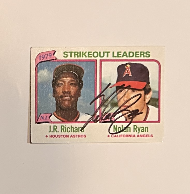 Nolan Ryan Autographed Card 