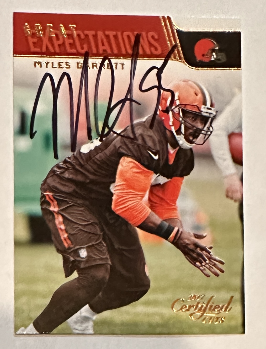 Myles Garrett AUTOGRAPHED Card 