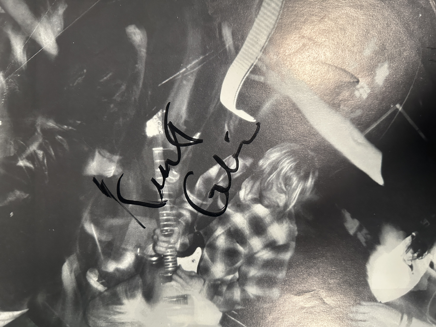 Kurt Cobain Autographed Album Insert