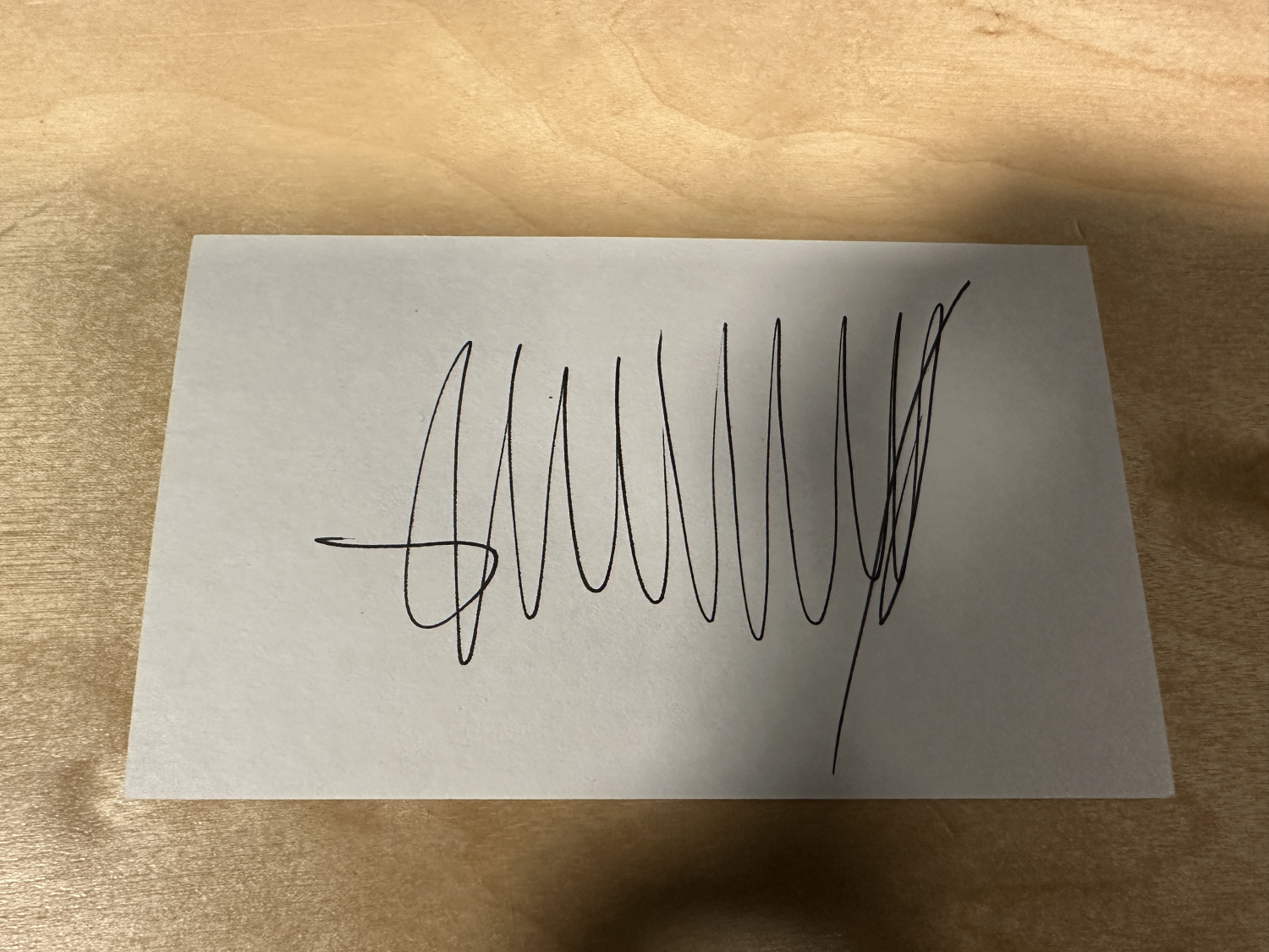 Donald Trump Autographed Card 