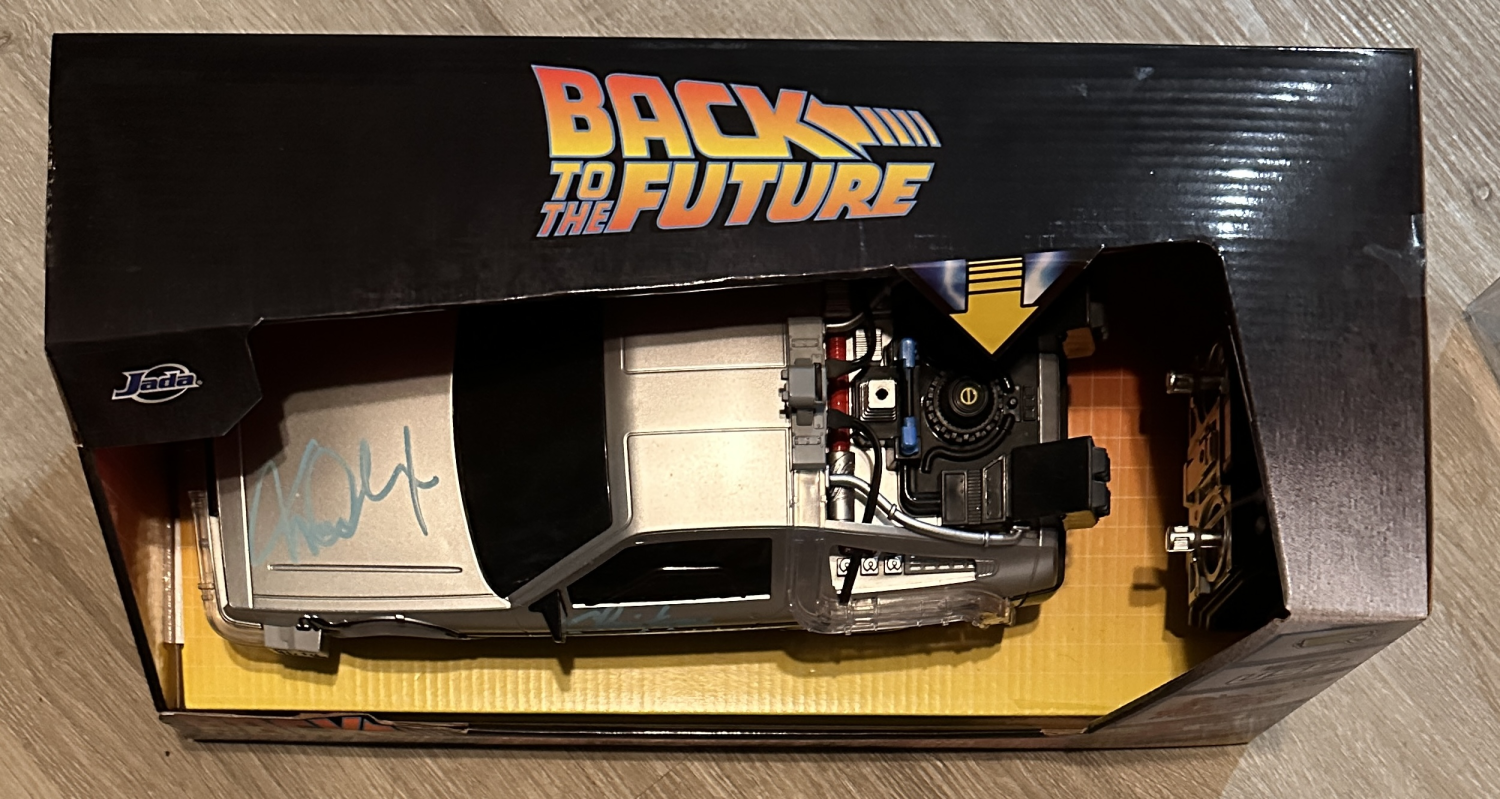 Michael J. Fox Autographed Christopher Lloyd Car