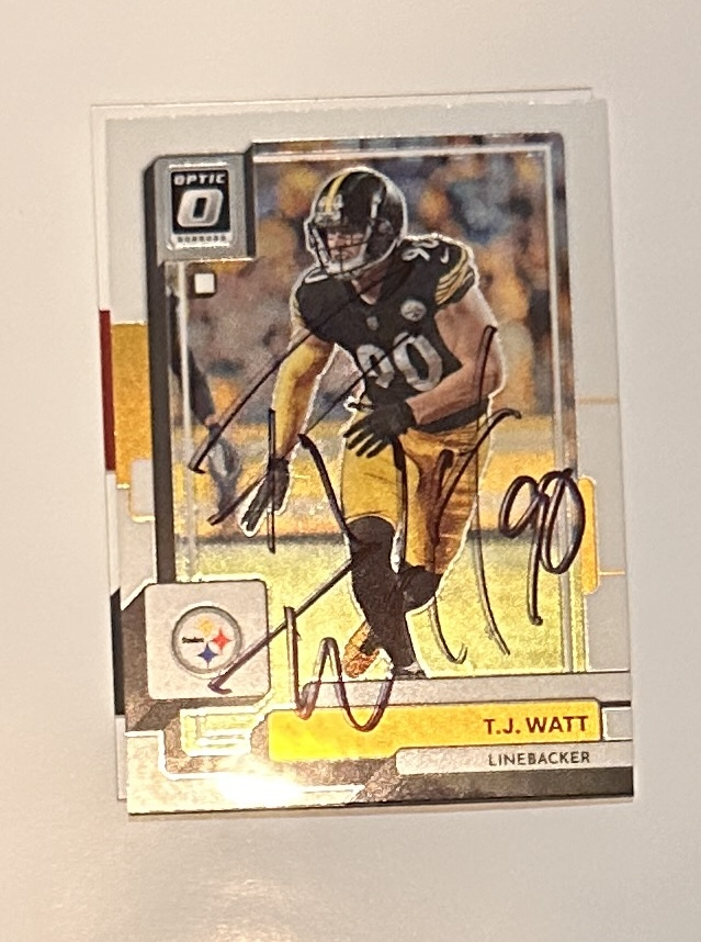 TJ Watt Autographed CARD 