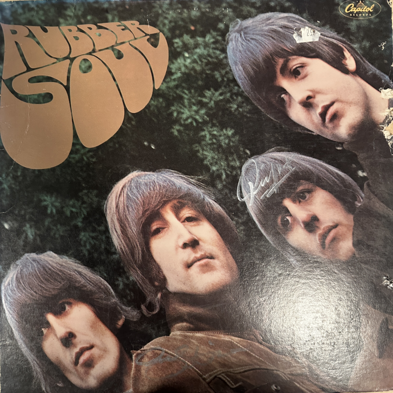 Ringo and George Harrison Autographed Album 