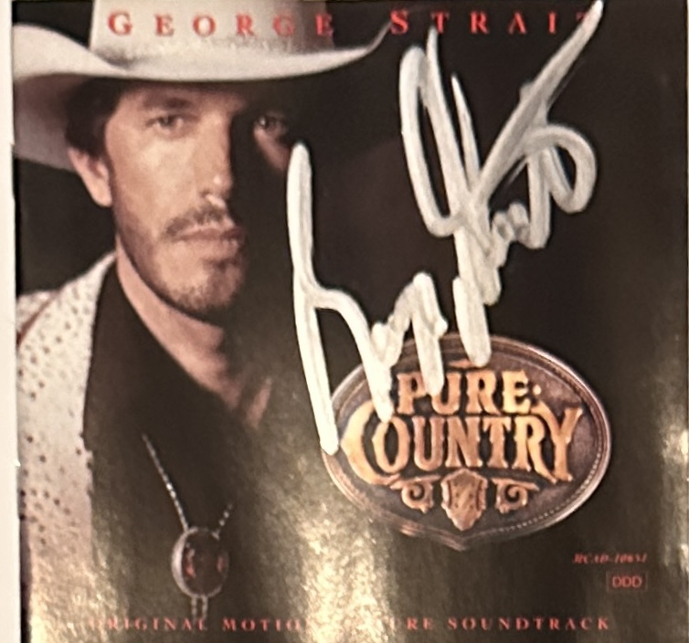 George Strait Autographed CD Cover 