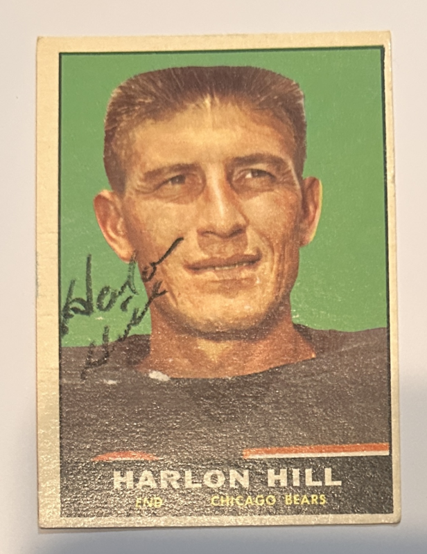 Harlon Hill Autographed Card 