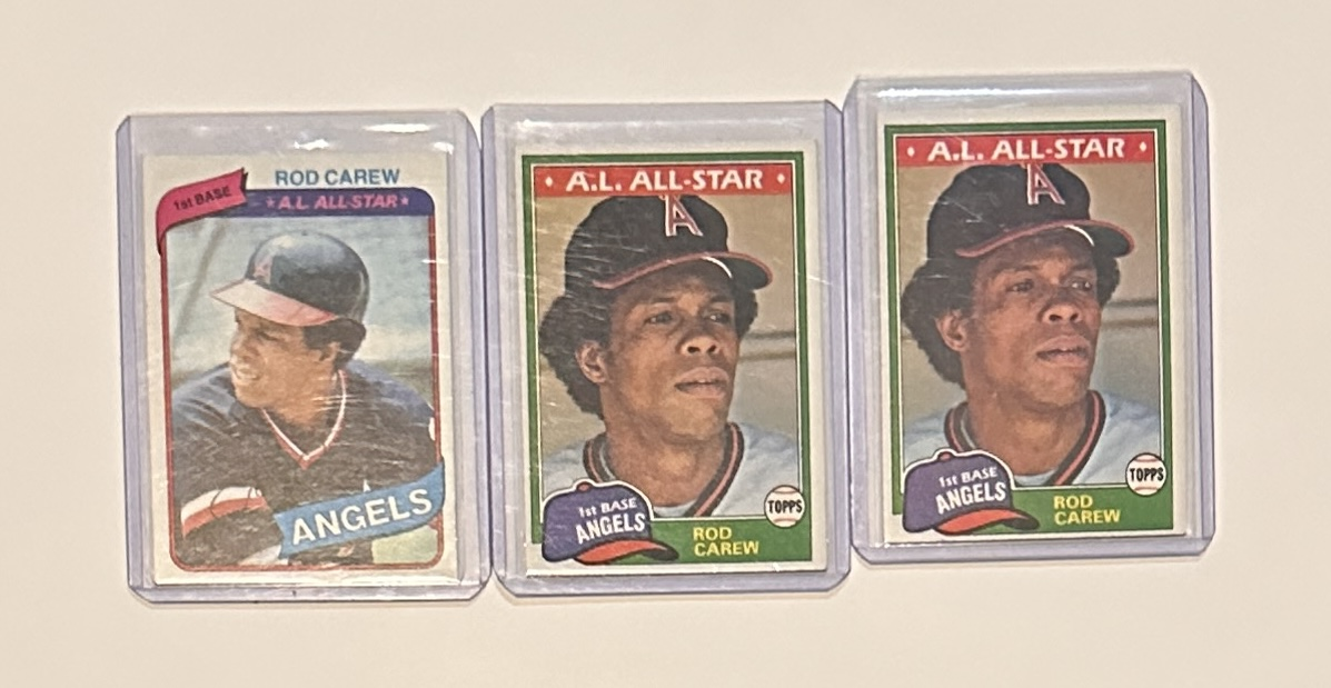 Rod Carew Vintage Topps CARD LOT