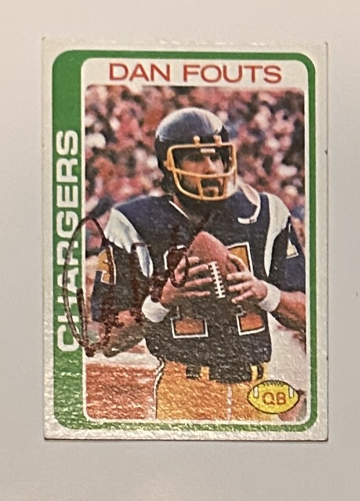 Dan Fouts Autographed Card 