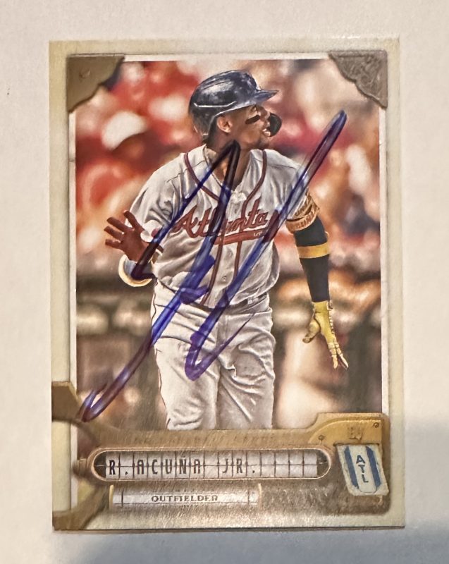 Ronald Acuna Autographed Card 