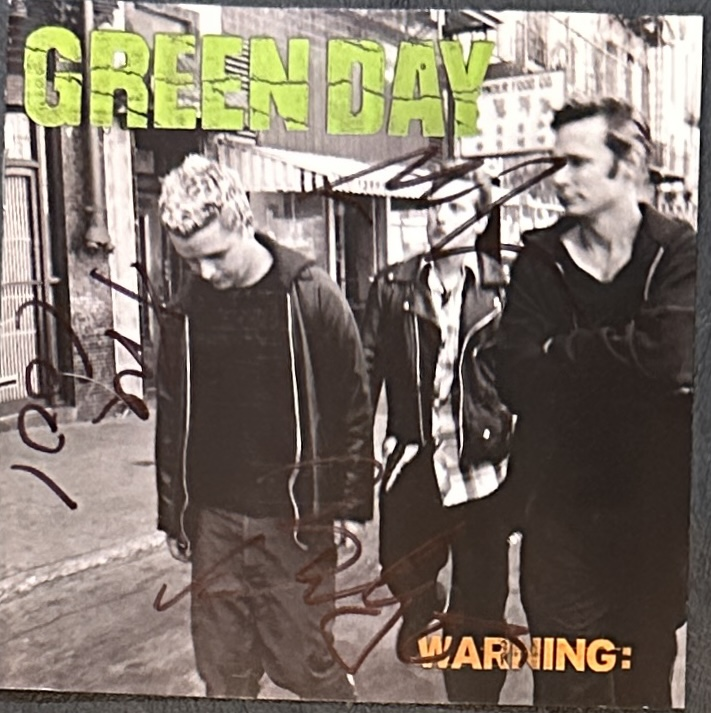 Green Day Autographed Cover 