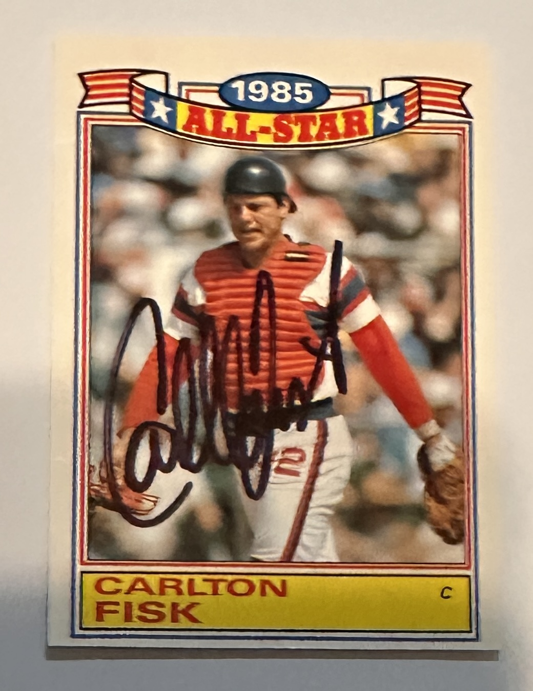 Carlton Fisk Autographed CARD 