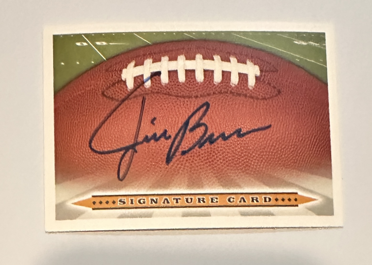 Jim Brown Autographed Card 