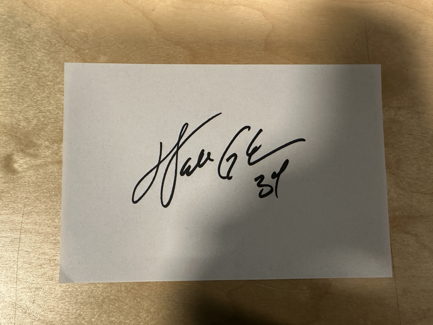 Walter Payton Autographed Page