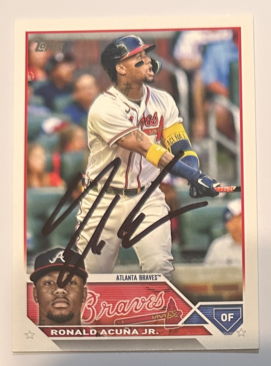 Ronald Acuna Autographed Card 