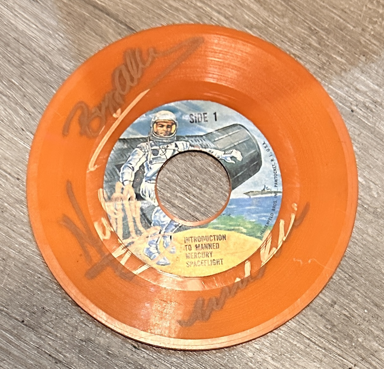 Apollo 11 Autographed Record NEIL BUZZ MIKE