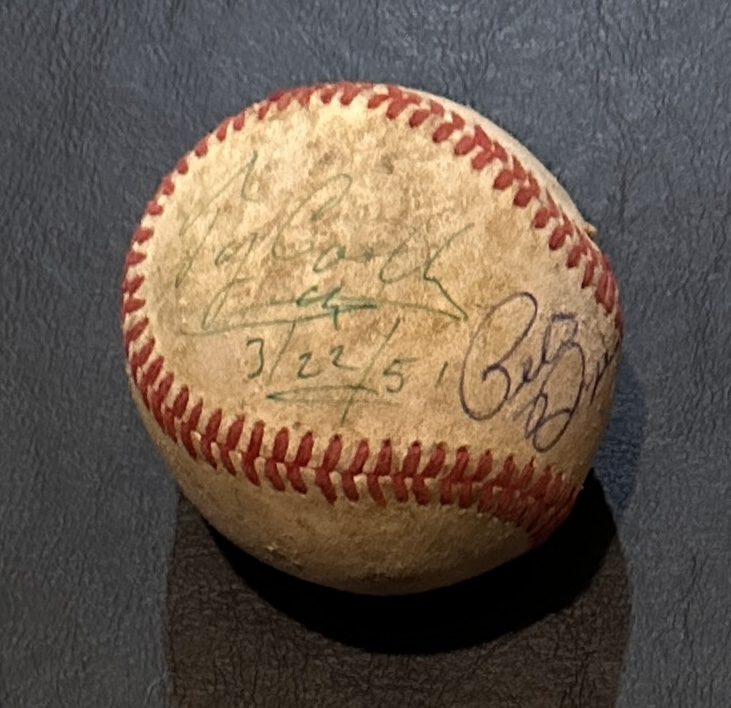 Ty Cobb Pete Rose Autographed Baseball