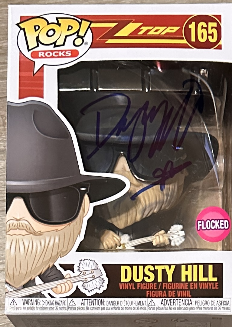 Dusty Hill Autographed ZZ TOP FUNKO