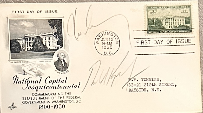 John & Robert Kennedy Autographed ENVELOPE