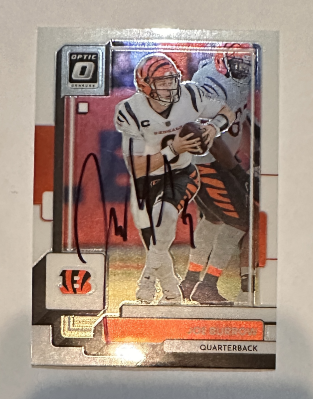 Joe Burrow Autographed Card 