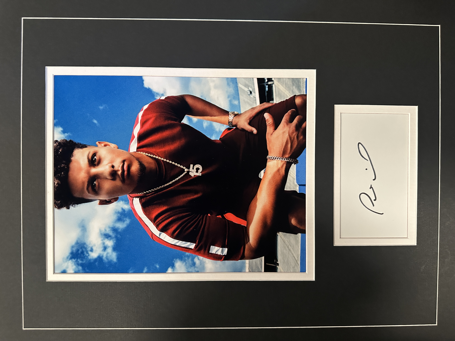 Patrick Mahomes Autographed Display 