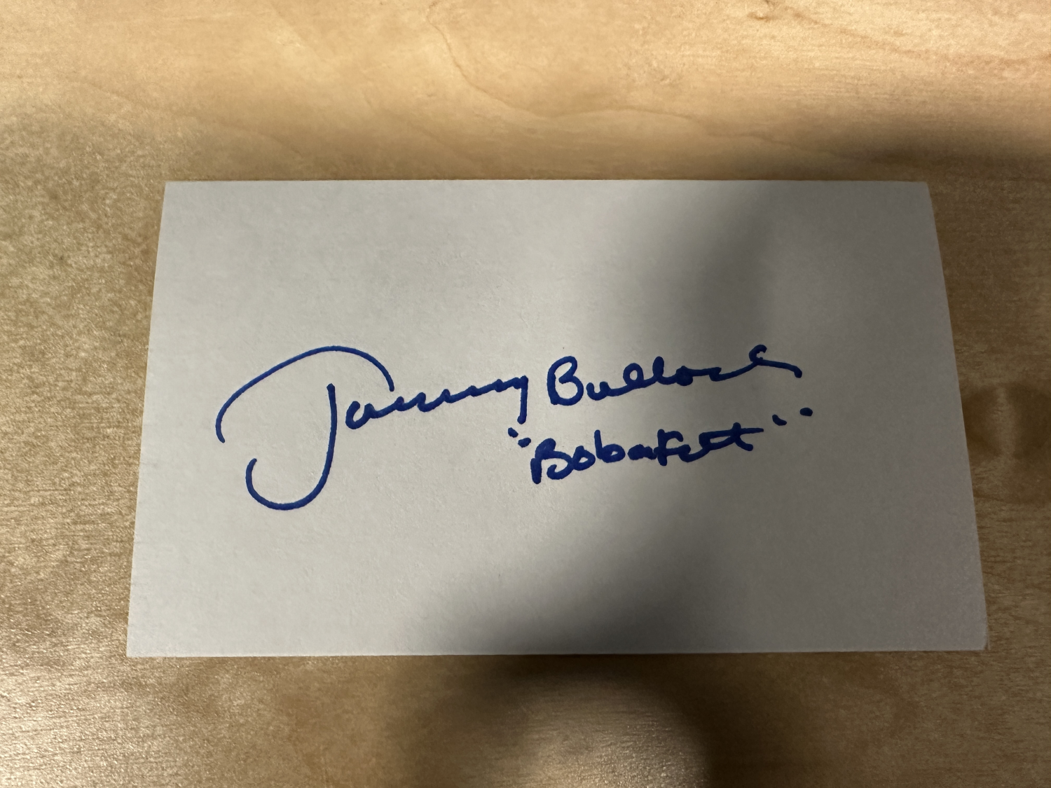 Jeremy Bulloch Autographed Card 