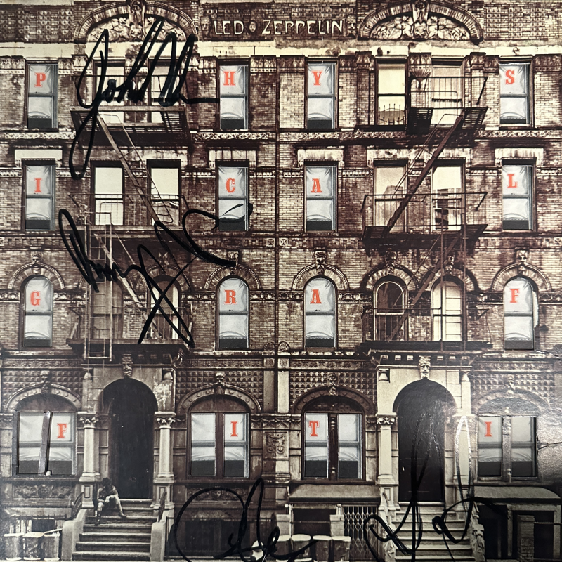 Led Zeppelin Autographed ALBUM All 4! BONHAM