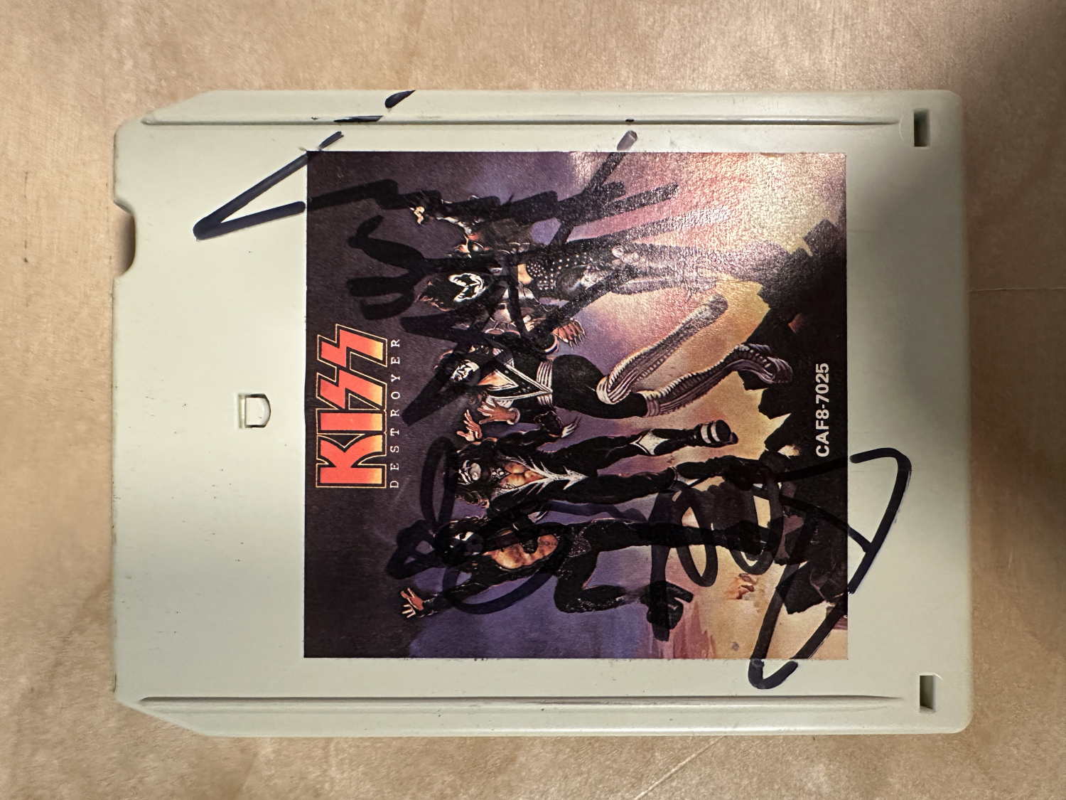 Paul & Ace Kiss Autographed 8 Track RARE