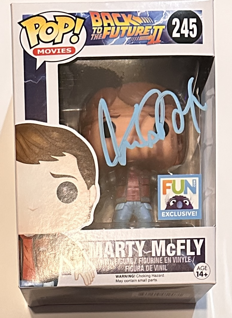 Michael J. Fox Autographed Funko 