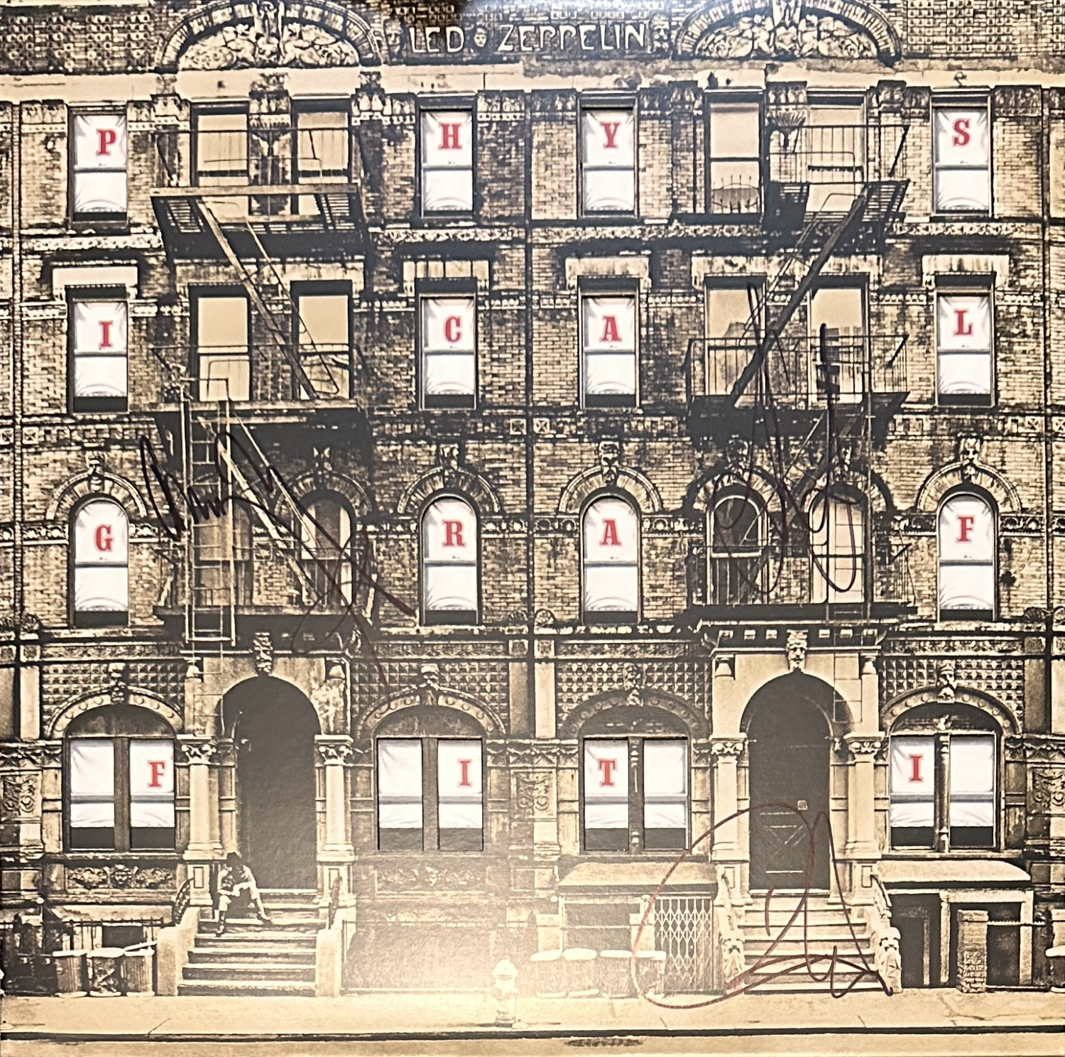 Led Zeppelin Autographed Album PAGE PLANT JONES