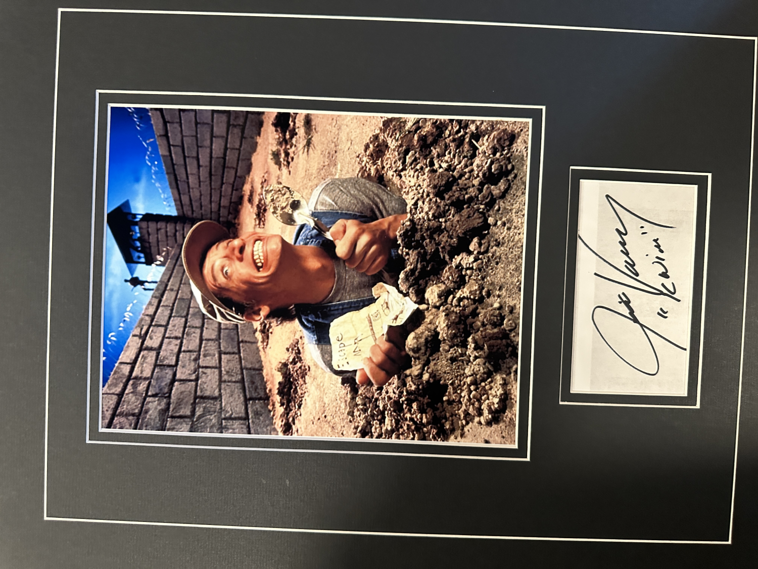 Jim Varney Autographed Display 