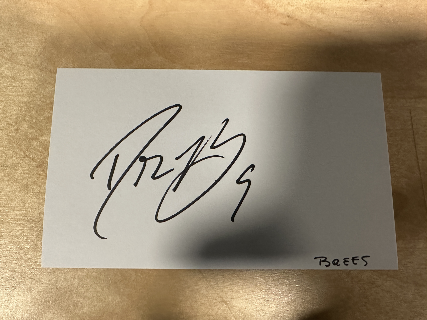 Drew Brees AUTOGRAPHED Card 