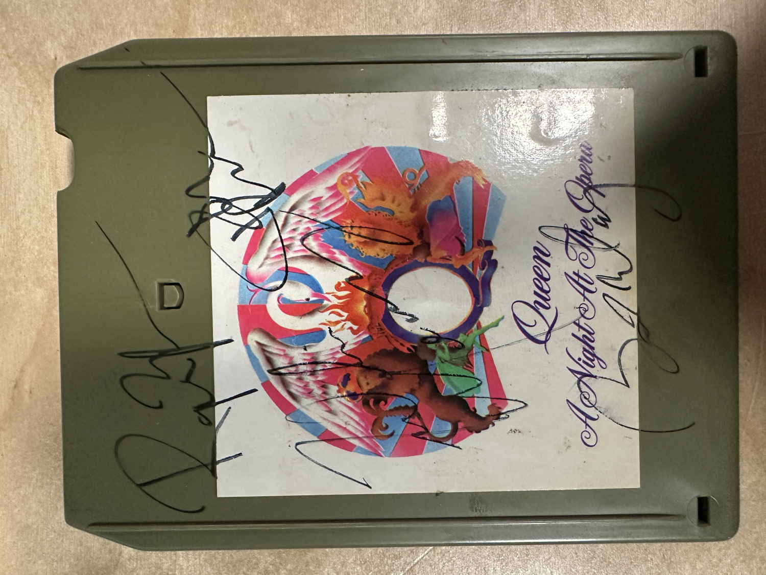 Queen Autographed 8 Track FREDDIE BRIAN JOHN ROGER