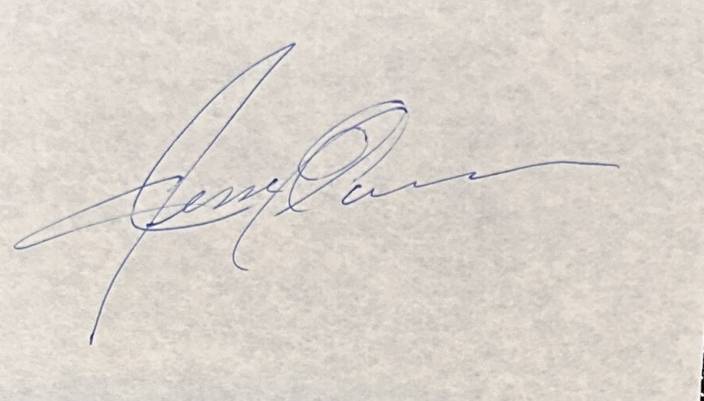 Jesse Owens Autographed PAGE 