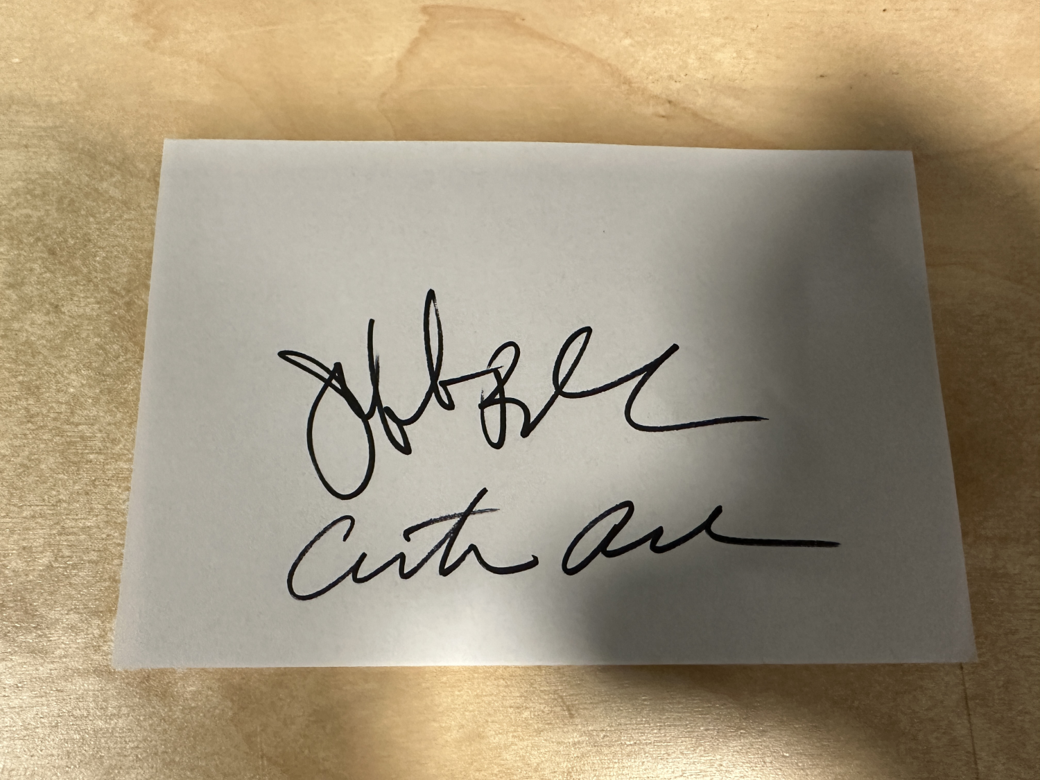 Jeff Bezos Autographed Card 