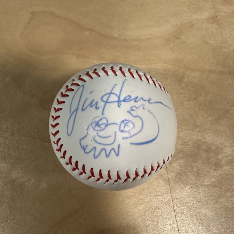 Jim Henson Autographed BASEBALL 
