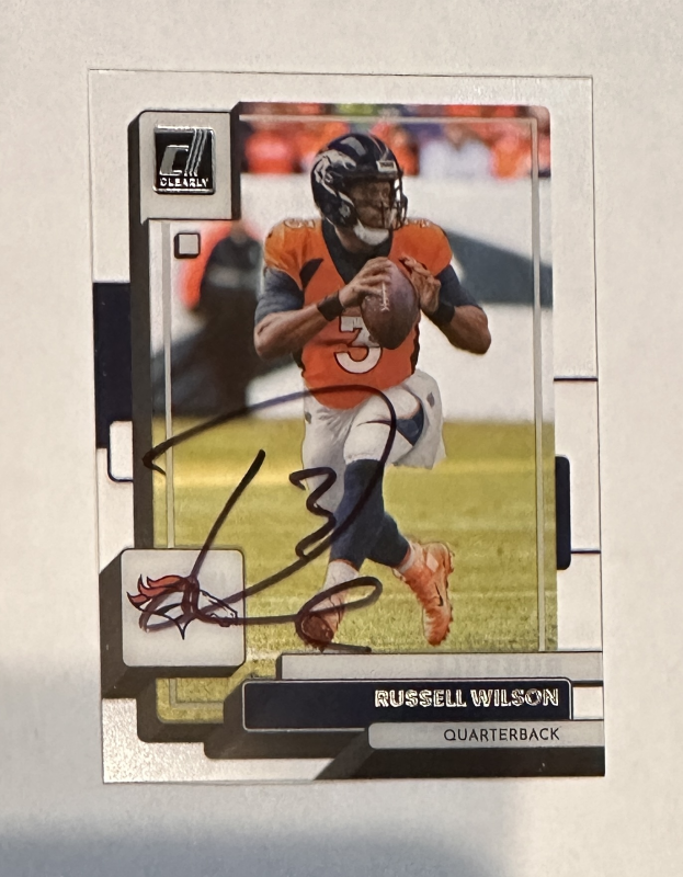 Russell Wilson Autographed Card 