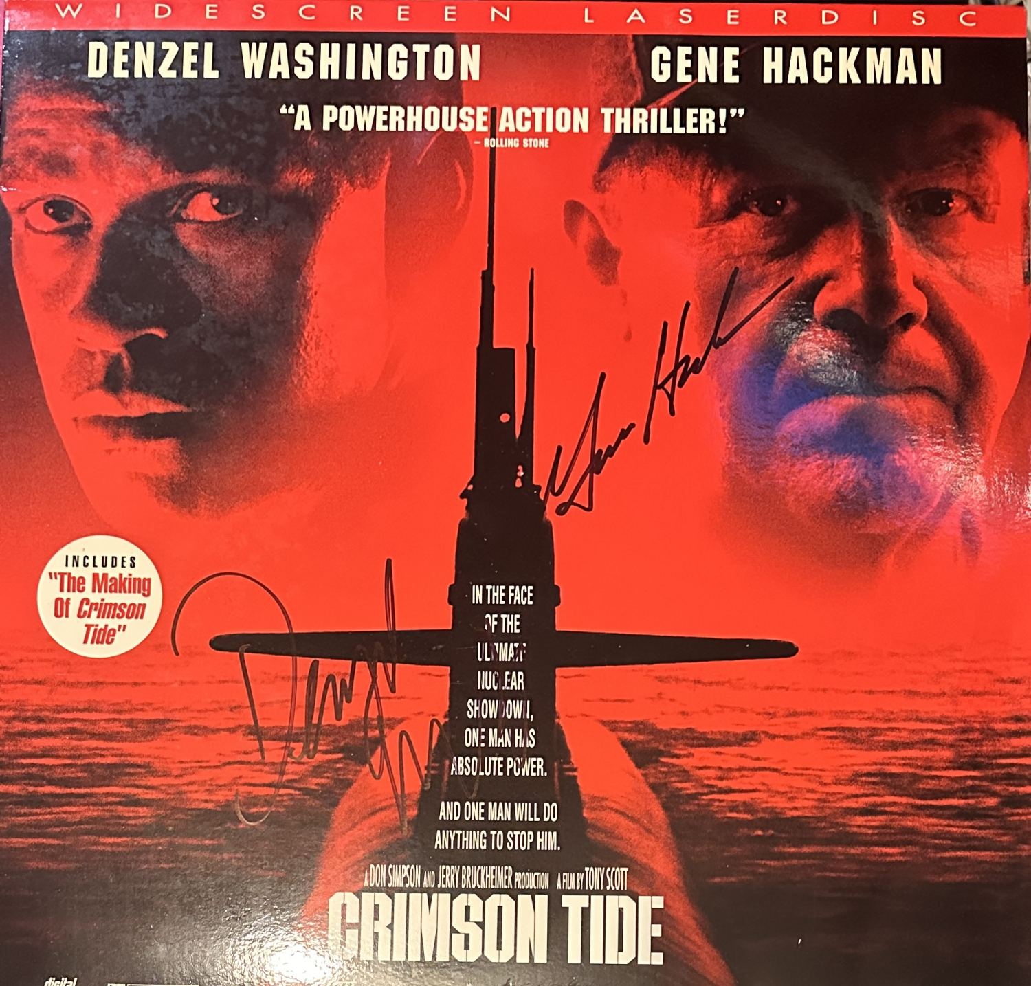 Denzel Washington Gene Hackman Autographed ALBUM
