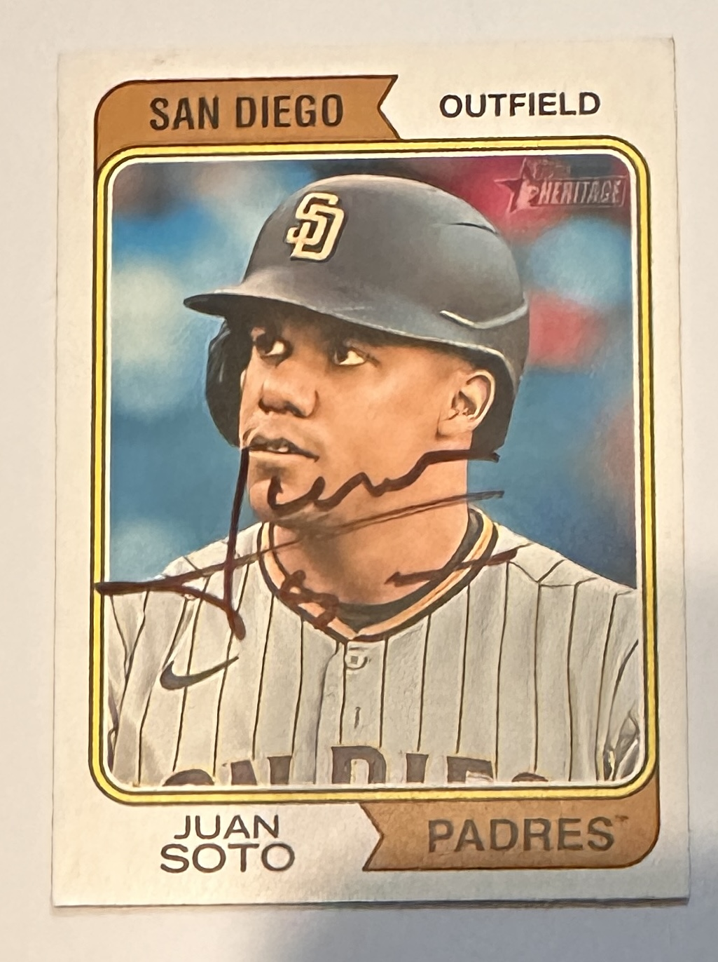 Juan Soto Autographed Card 