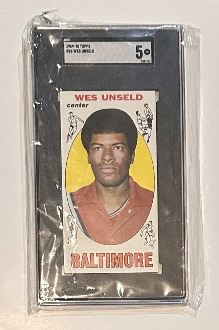 Wes Unseld 1970 TOPPS SGC 5 Card 